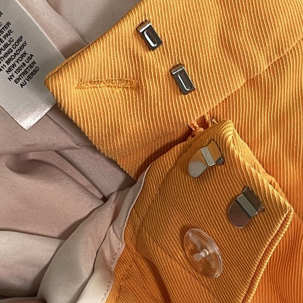 House Of Harlow 1960 Orange Pleated Wide Leg‎ Dress Pants Size Small - Picture 15 of 16
